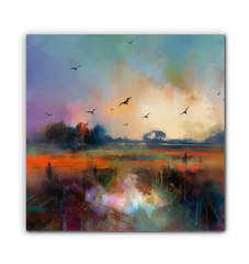 Sunset on the Horizon Wrapped Canvas