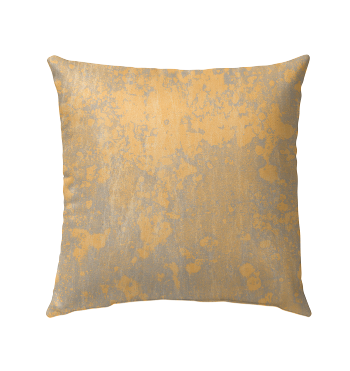 Colorful and Weather-Resistant Citrus Grove Pillow in Garden Setting