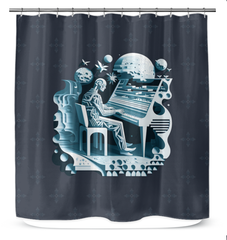 Treble Tranquility Shower Curtain