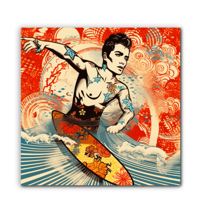 Oceanic Dreams Surfing Canvas Art - Beyond T-shirts