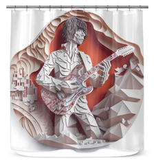 Melodic Showers Shower Curtain