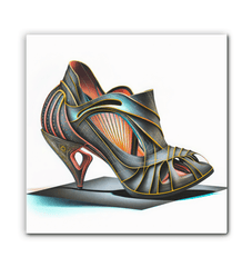 Walk the Future - Futuristic Shoe Wrapped Canvas - Beyond T-shirts