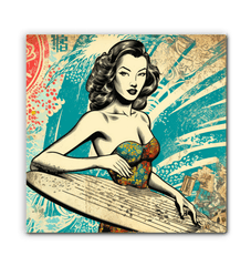 Surfing 1 44 Wrapped Canvas - Beyond T-shirts