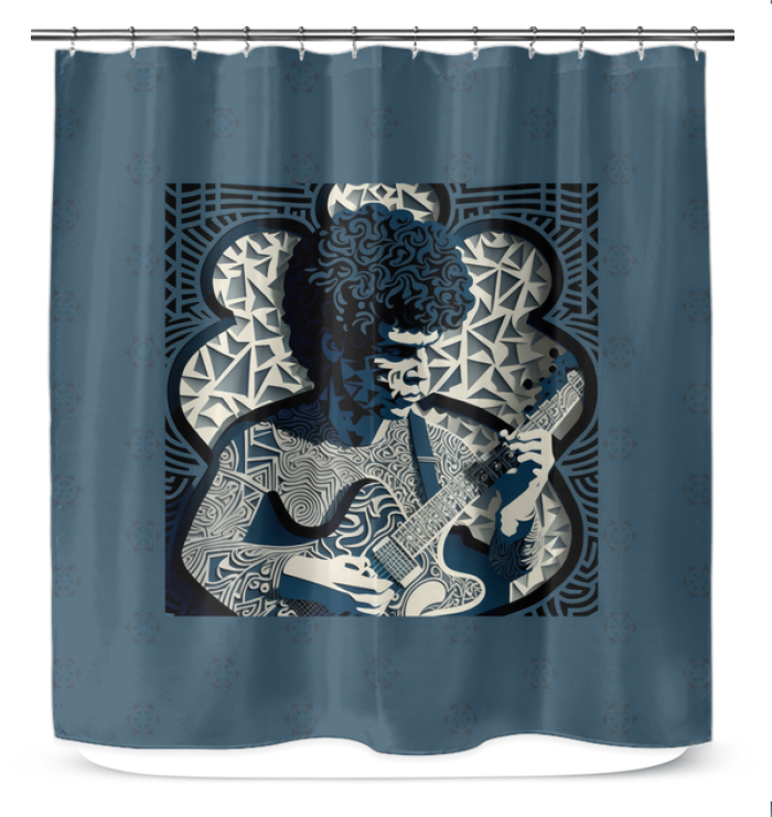 Punk Power Shower Curtain