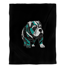 Bulldog Blossom Bliss Duvet Cover