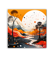 Luminous Lake Water Landscape Canvas