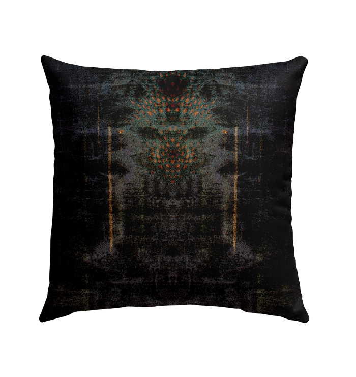 Weather-resistant outdoor pillow with modern art design