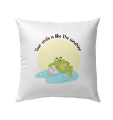 Your Smile Is Like The Sunshine Outdoor Pillow