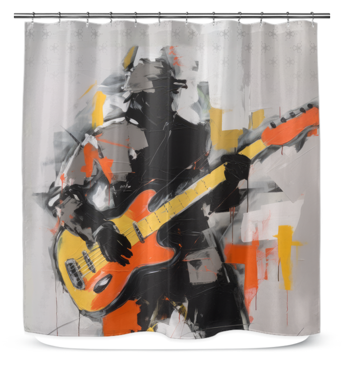 Elegant Abstract Shower Curtain