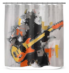 Elegant Abstract Shower Curtain