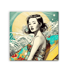 Surfing 1 43 Wrapped Canvas - Beyond T-shirts