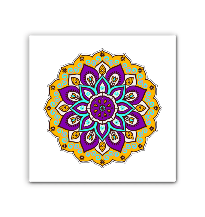 Mandala Blossom Ceramic Coaster Set - Beyond T-shirts