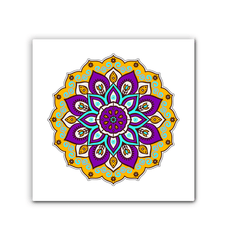 Mandala Blossom Ceramic Coaster Set - Beyond T-shirts