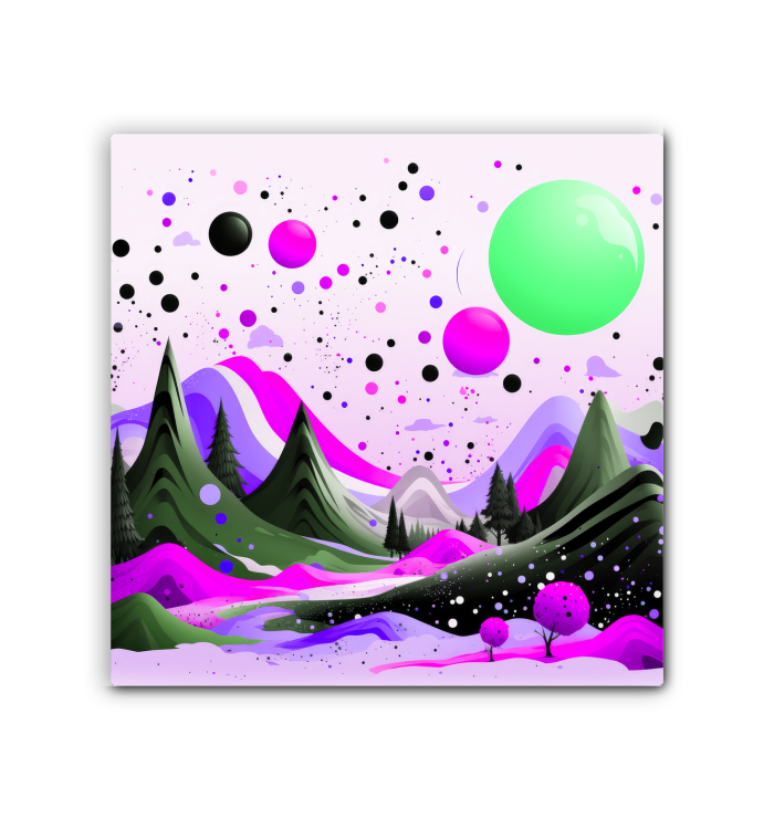 Tranquil Tundra Arctic Landscape Canvas