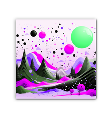 Tranquil Tundra Arctic Landscape Canvas