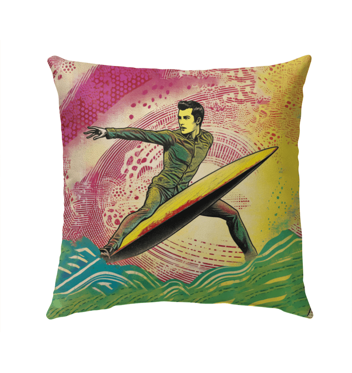 Surfing 1 09 Outdoor Pillow - Beyond T-shirts