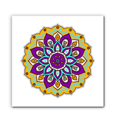 Mandala Blossom Ceramic Coaster Set - Beyond T-shirts