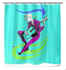 Fashionista's Oasis Shower Curtain - Glamour Edition - Beyond T-shirts