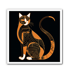 Majestic Feline Silhouette Canvas - Beyond T-shirts