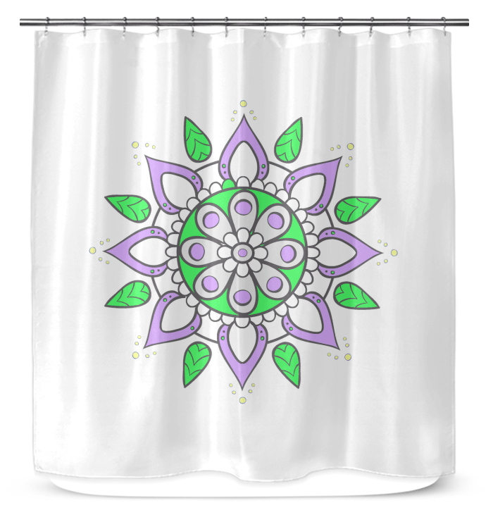 Mandala Reflections Vinyl Curtain - Beyond T-shirts