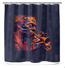 Soulful Serenade Shower Curtain