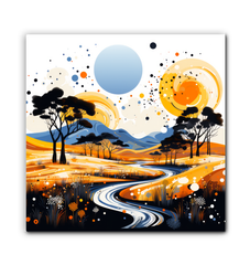 Whispering Waterfalls Landscape Canvas