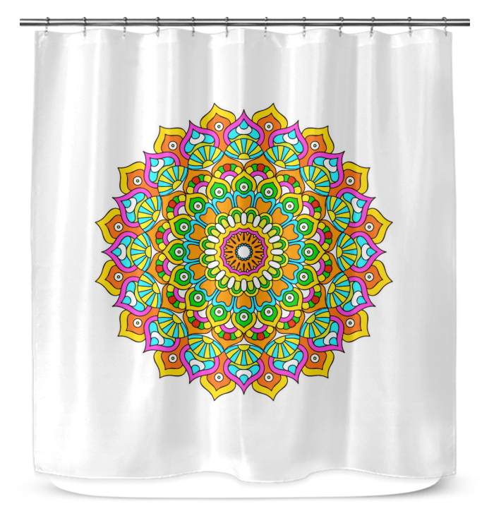 Mandala Reflection Vinyl Drapes - Beyond T-shirts