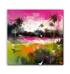 Lakeside Retreat Landscape Wrapped Canvas