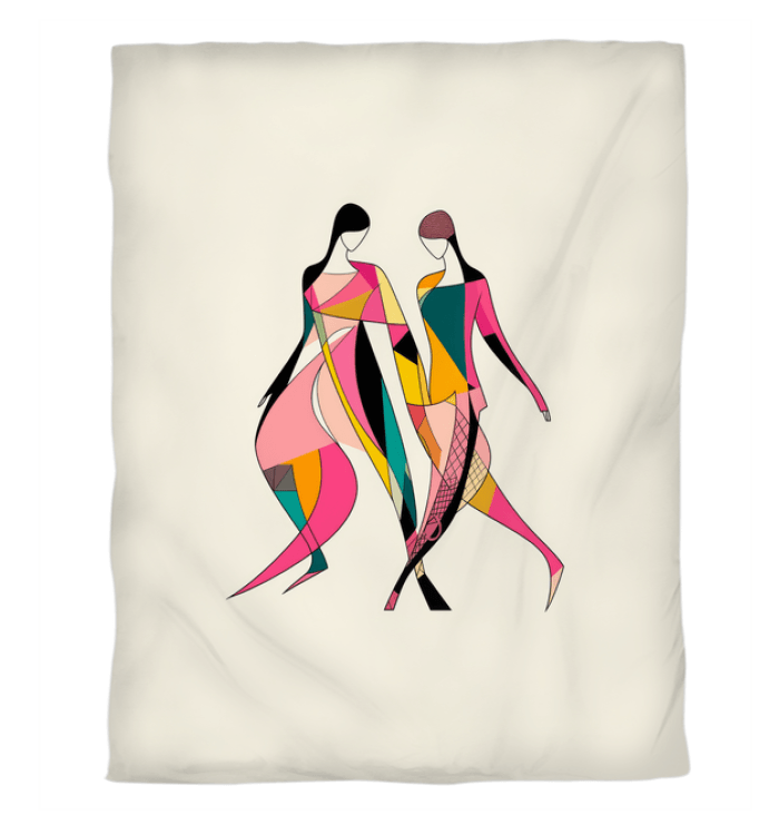 Colorful Canvas Dreams Fashion Art Duvet Cover
