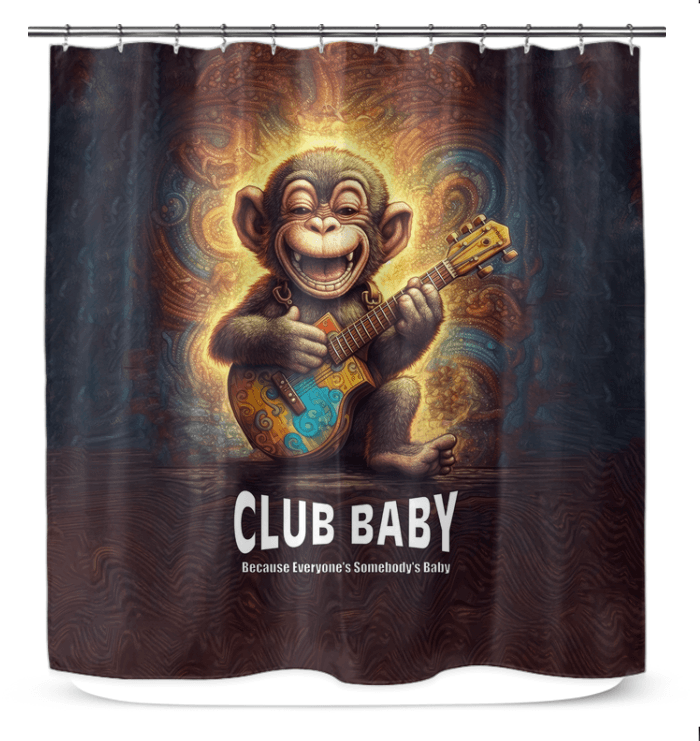 CB3-93 shower curtain displayed in a modern bathroom, showcasing its water-resistant and mold-resistant features.