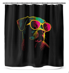 Playful Paws And Bones Shower Curtain - Beyond T-shirts