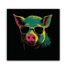 Cheerful Barnyard Friend Canvas - Beyond T-shirts
