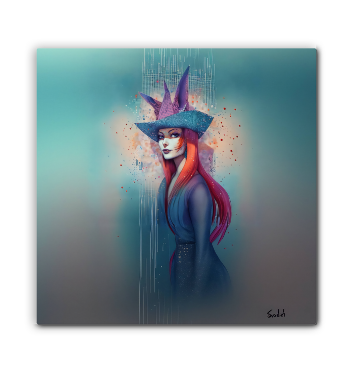 Cosmic Odyssey Wrapped Canvas - High-quality mystical wall art