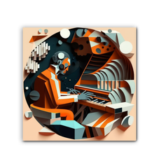 Rhythmic Reverie Wrapped Canvas