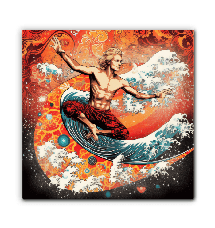 Wave Rider's Euphoria Wrapped Canvas - Beyond T-shirts