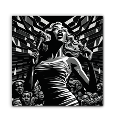 Rave Radiance Wrapped Canvas