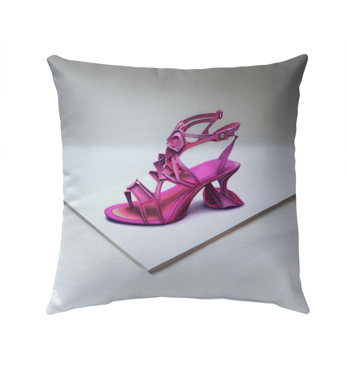 Futuristic Footprints Patio Pillow - Beyond T-shirts