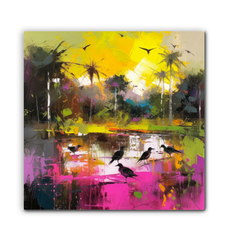 Rolling Hills Landscape Wrapped Canvas