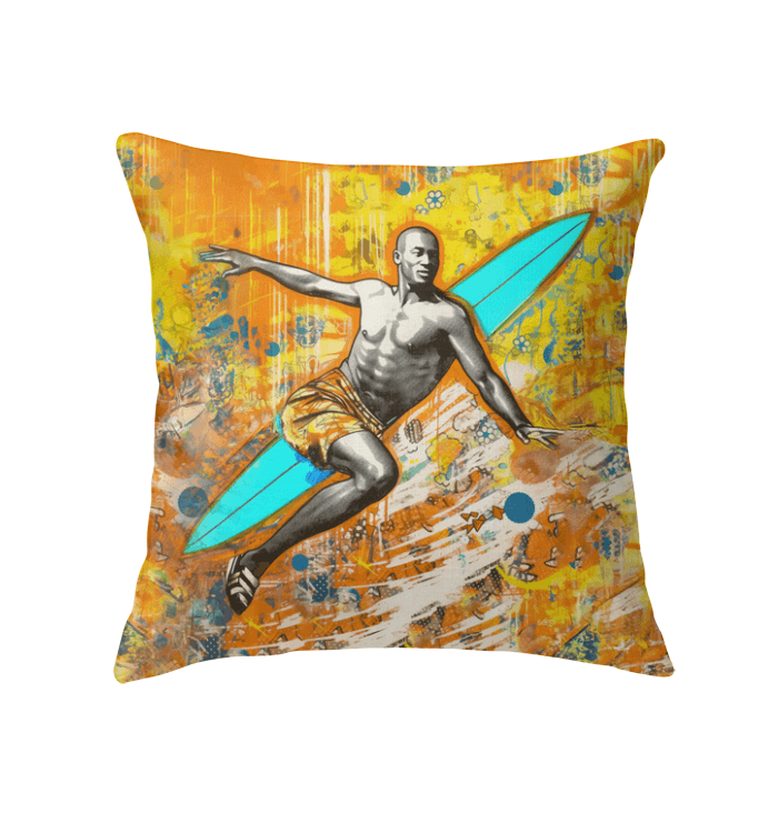 Elegant Surfing 5 12 Indoor Pillow with soothing wave designs for a peaceful home vibe.