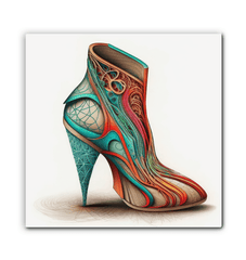 Urban Futurism - Canvas Print with Shoe Design - Beyond T-shirts