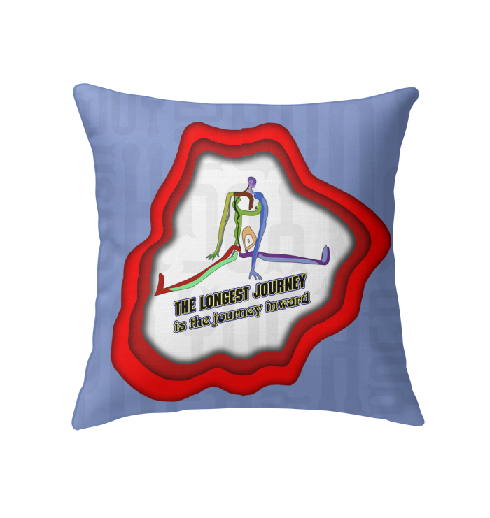 Pranayama Breath Indoor Pillow for deep relaxation.