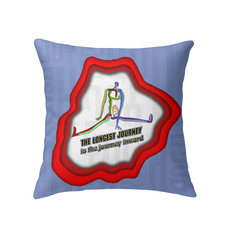 Pranayama Breath Indoor Pillow for deep relaxation.