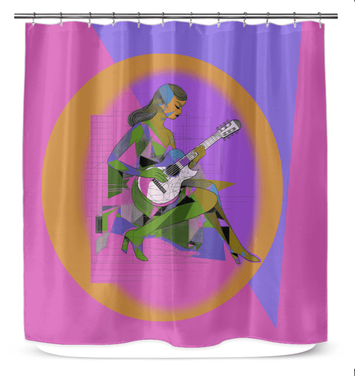 Artful Couture Shower Curtain - Beyond T-shirts