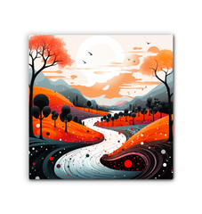 Serene Savannah African Landscape Canvas