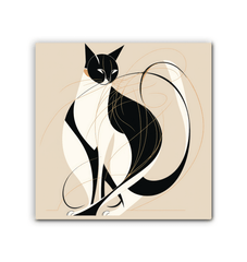 Elegant Whisker Reflection Canvas - Beyond T-shirts