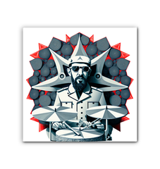 Beat Burst Wrapped Canvas