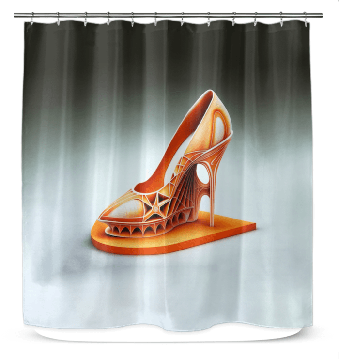 FuturEcho Futuristic Shoe Curtain - Beyond T-shirts