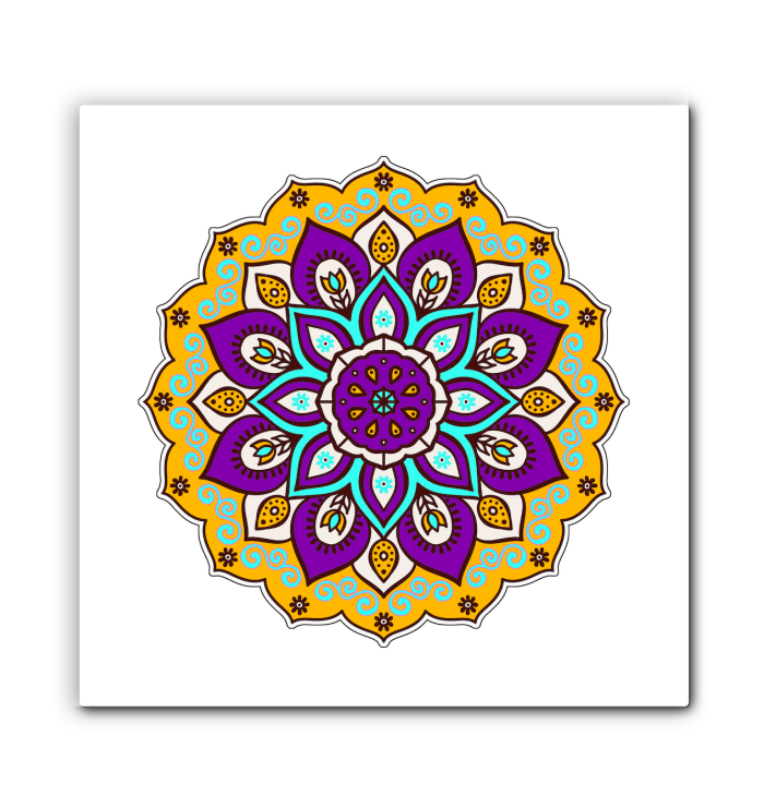 Mandala Blossom Ceramic Coaster Set - Beyond T-shirts