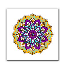 Mandala Blossom Ceramic Coaster Set - Beyond T-shirts