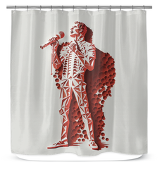 Punk Power Musical Shower Curtain